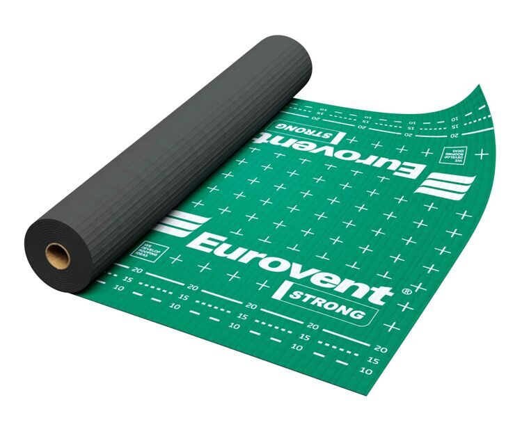 EUROVENT (ЕВРОВЕНТ) STRONG ДИФФУЗИОННАЯ МЕМБРАНА 160 Г/М2 75 М2 (1,5Х50М)